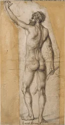 Study of a Standing Man (Back View)